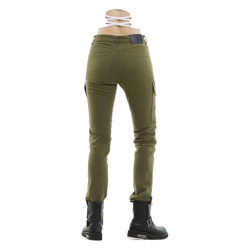 VOLERO motocicleta mujer Caballero ejército verde ropa de trabajo pantalones de montar retro casual motocicleta incorporado equipo de protección de silicona