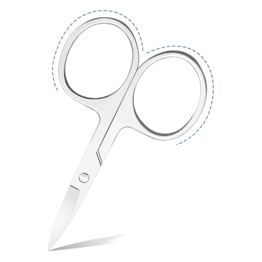 Mini tijeras de acero inoxidable señaló ceja trimmer recta hogar Sastre gasa tijeras herramientas de belleza