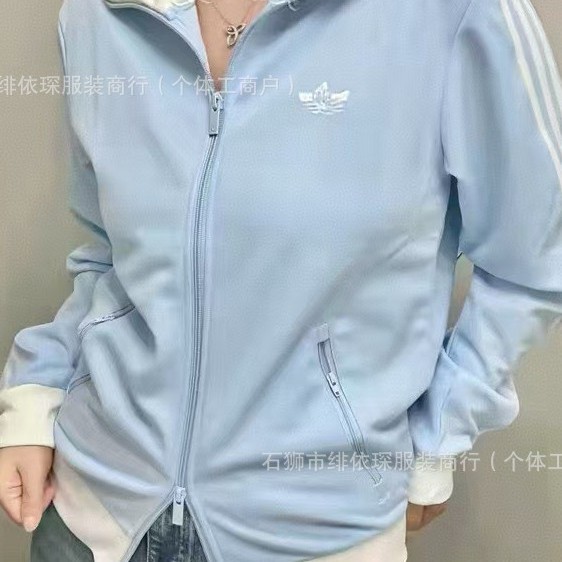 Cross-border foreign trade high-quality clover cardigan sweatshirt, unisex, spring and autumn, three-stripe fashion versatile jacket