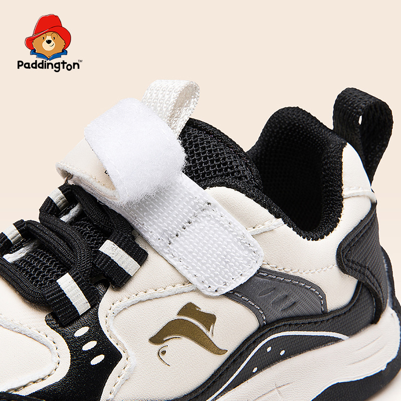 Paddington Bear 2025 otoño nuevo ligero antideslizante para hombres y mujeres zapatos blancos de la escuela zapatos deportivos para bebés