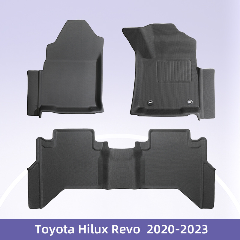 Es adecuado para Toyota Hilux revo2020 - 2023 timón derecho 3D todo el tiempo material XPE almohadilla de pie de automóvil