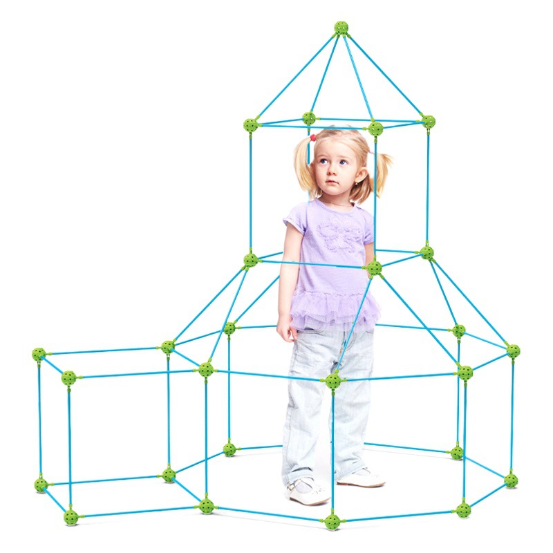 Niños DIY edificio Castillo grano tienda juguete stean juego de bloques casa interior y al aire libre tienda de los niños