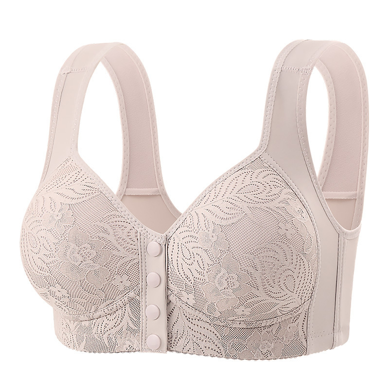 New Large Size Fixed Cup Front Buckle Women's Push-Up Anti-Sagging Breast-Retracting Non-Magnetic Non-Wire Thin Bra New Large Size Fixed Cup Front Buckle Women's Push-Up Anti-Sagging Breast-Retracting Non-Magnetic Non-Wire Thin Bra