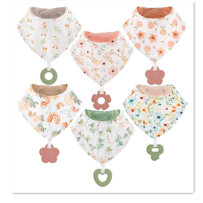 (Cross-border trading), silicone children's eating bib, scarf, chewy tooth fixer 5