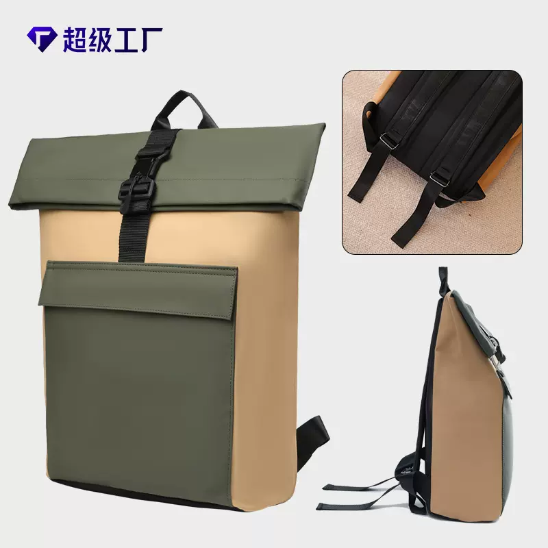 大容量户外旅行双肩包男士休闲防水电脑背包大学生书书包印字LOGO