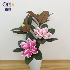 高級手触りEVAシングルヘッドシミュレーション玉蘭広玉蘭偽花家庭結婚祝い造景は木接ぎ木卸売りをします。