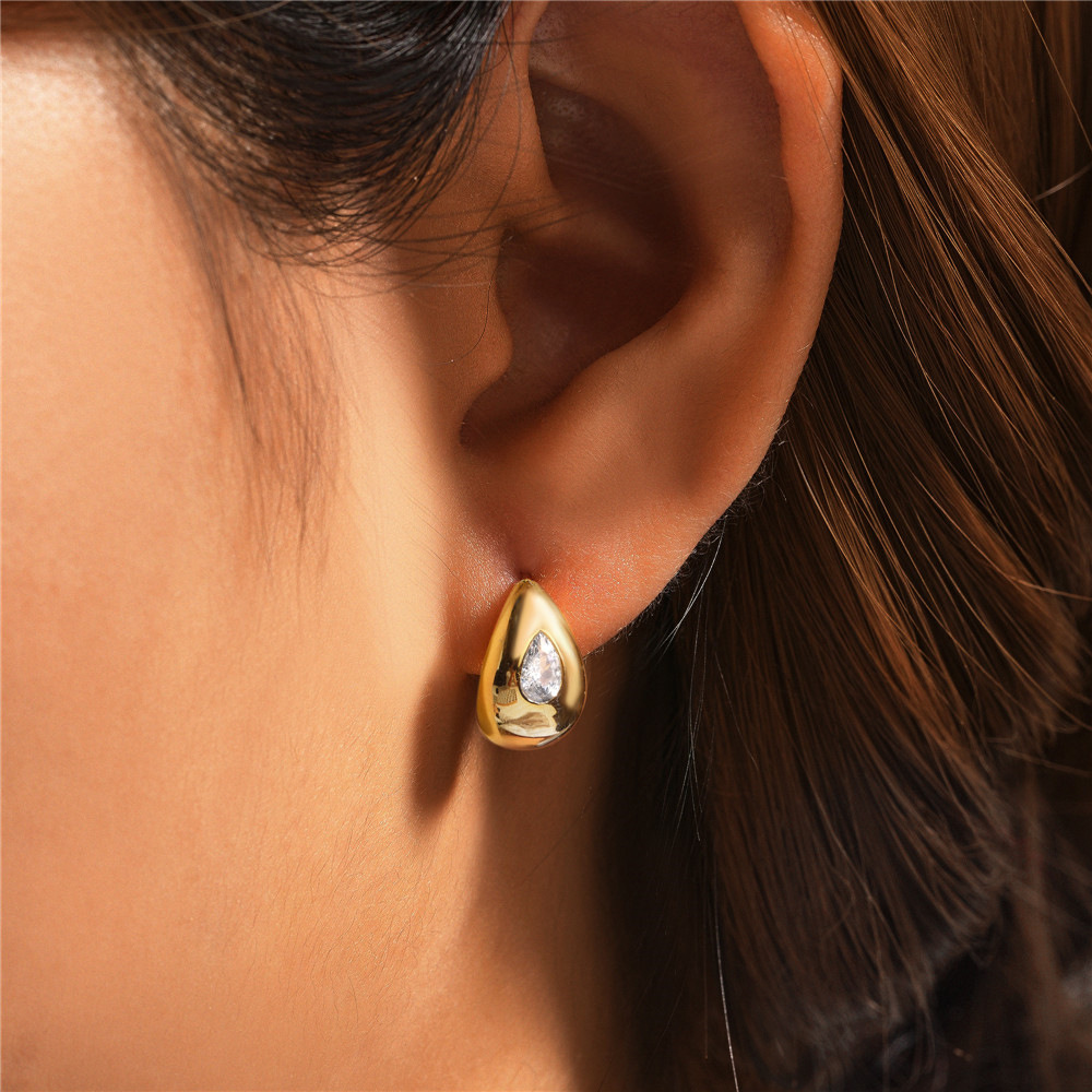 6g Weight 925 Sterling Silver Ear Needle Material Zircon Inlay Material Ear Studs Classification 1 Pair Quantity Daily, Street Occasion 925 Sterling Silver Material Geometric Pattern Women's Gender Plating, Inlay Design Simple Style Style 1 Pair 925 Sterling Silver Zircon Geometric Ear Studs 12
