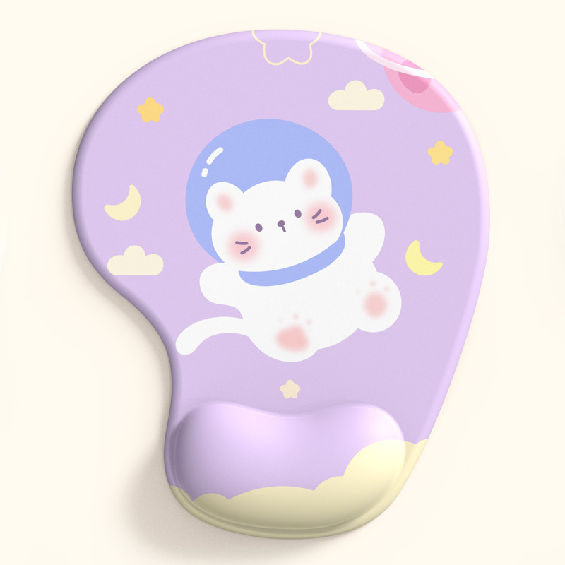 Alfombrilla de ratón almohadilla de muñeca de silicona tamaño pequeño lindo niños y niñas computadora de dibujos animados de Oficina Juego de mesa pad soporte de muñeca