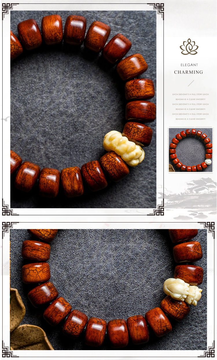 骨艺系列（炸纹手串）