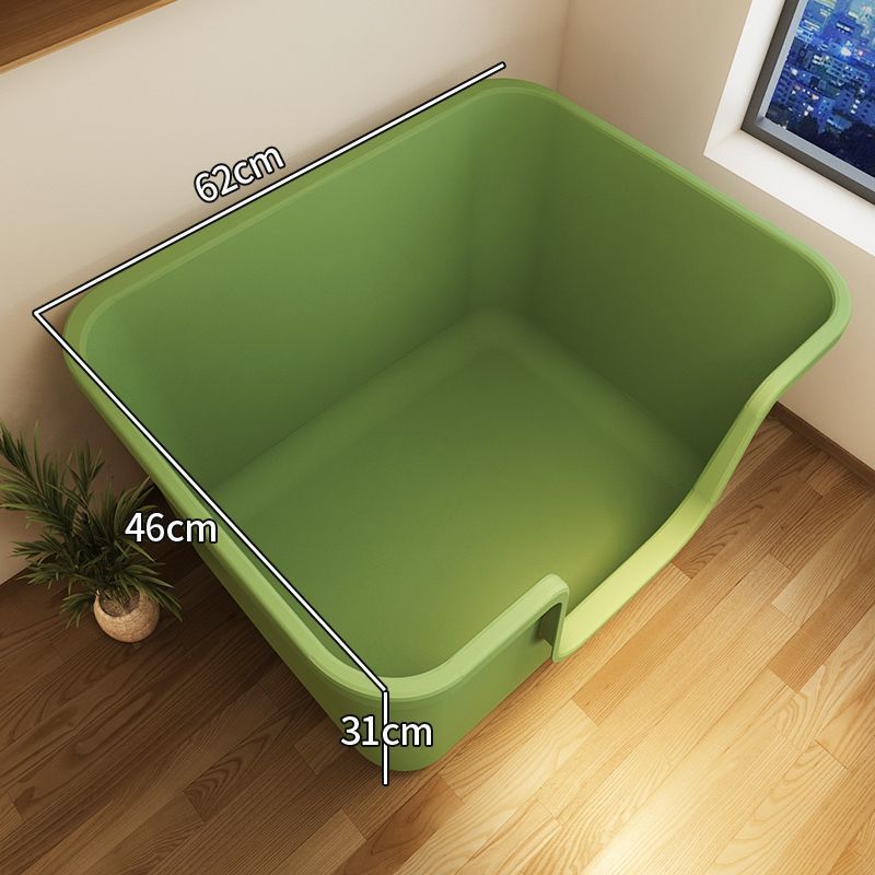 62CM 고양이 배변 상자 녹색 [샌드 튀김 방지를 위한 높은 울타리]♢