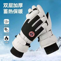 冬季暖加绒保滑雪手套户外防水可触屏加厚骑行手套防风摩托车手套