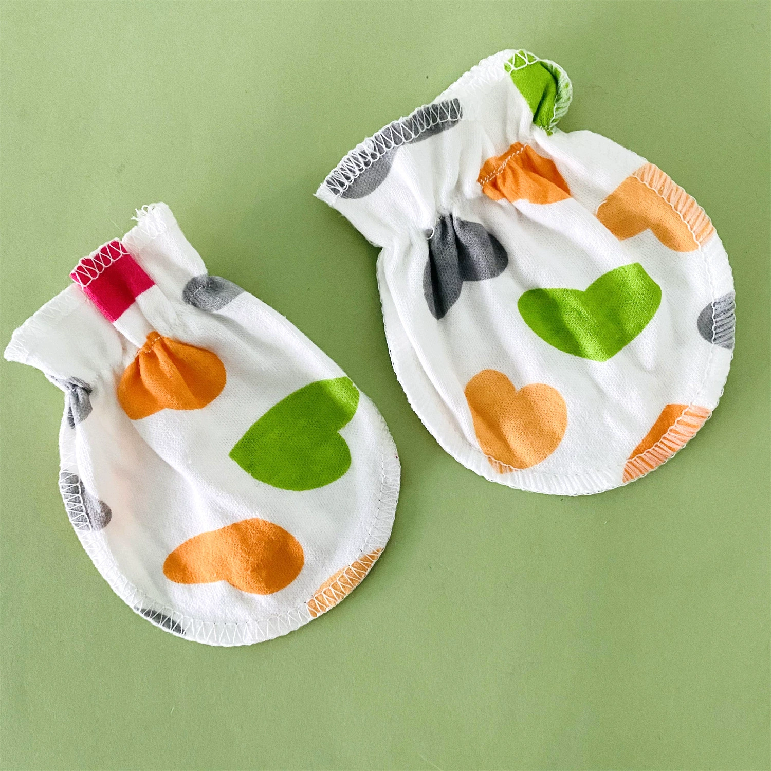 Детские перчатки без царапин, хлопковые новые-born gloves, один размер 10×8 см, мультиколор