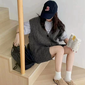 女式针织衫;毛衣;时尚休闲套装