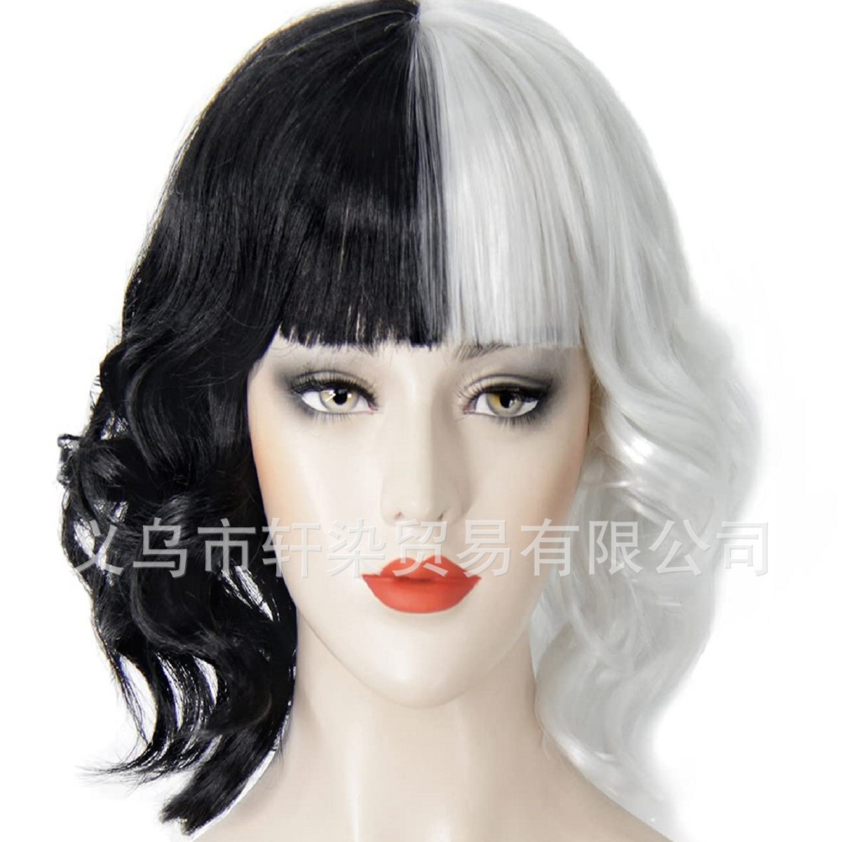 New product wig 101 spots dog wig icon black and white wig…