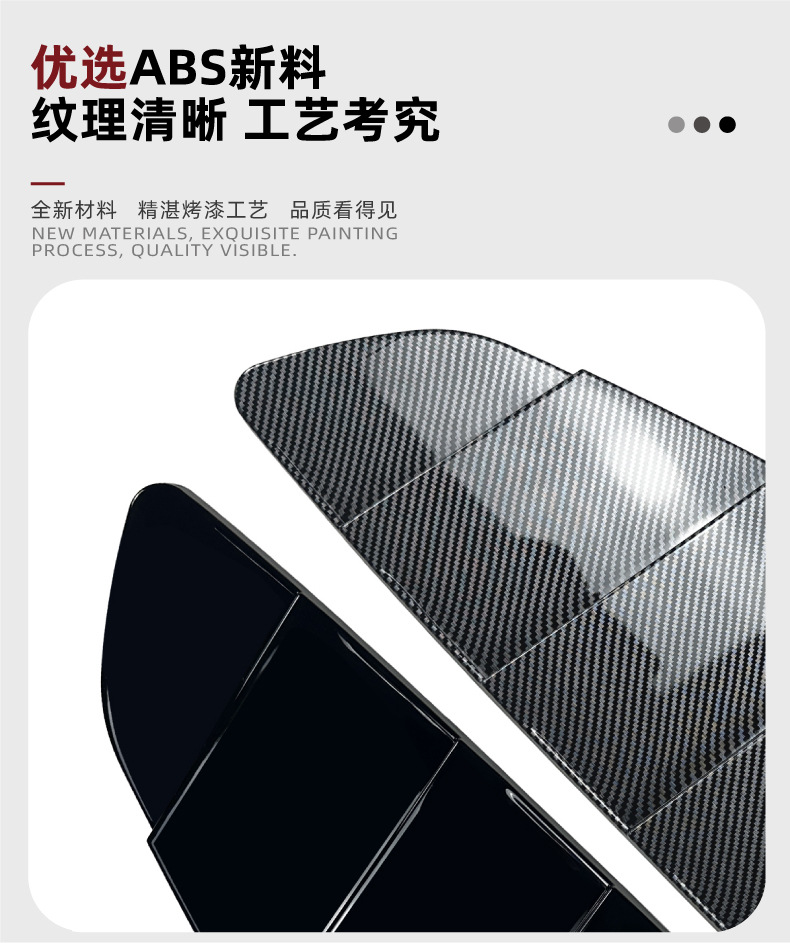 Suitable for Ford Mustang Mk6 2015-2023 Window Blinds Car Stickers Exterior Cross-Border Modification