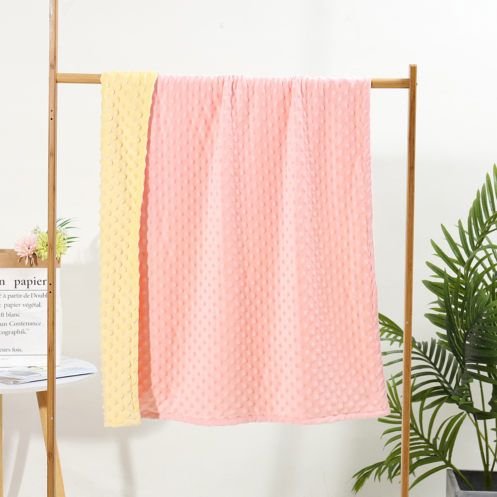 양면 벨벳 파우더 + 옐로우 (콩 담요)