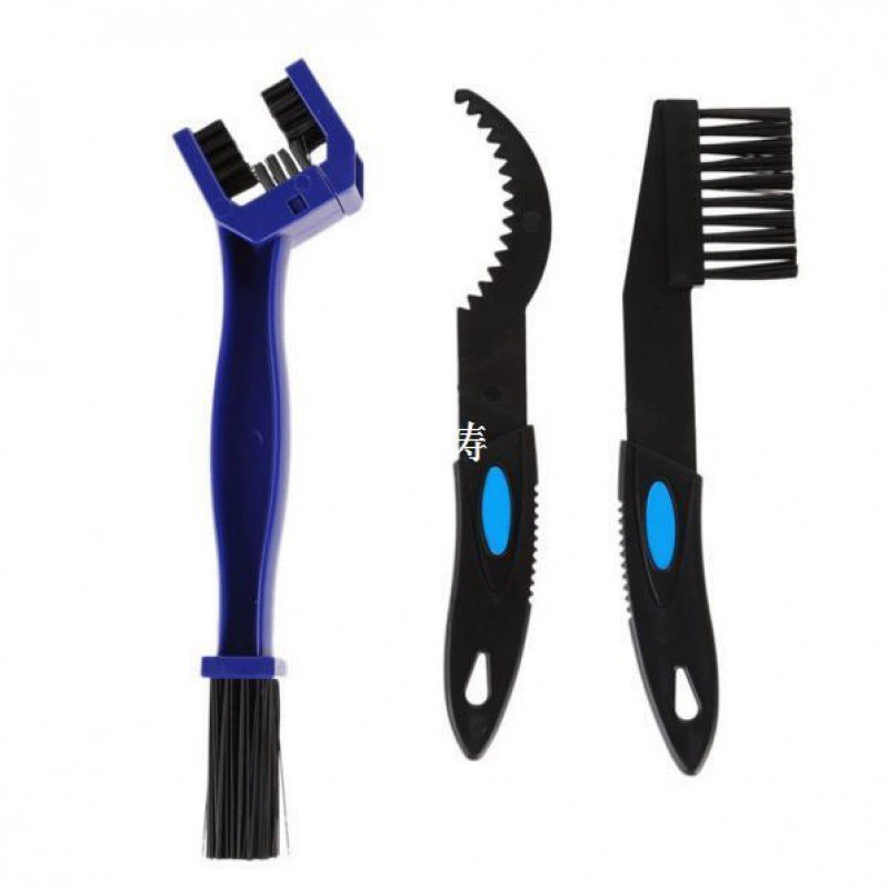 3 In 1 Motocycle Bicycle Chain Cleaning Brush Set Mountain B