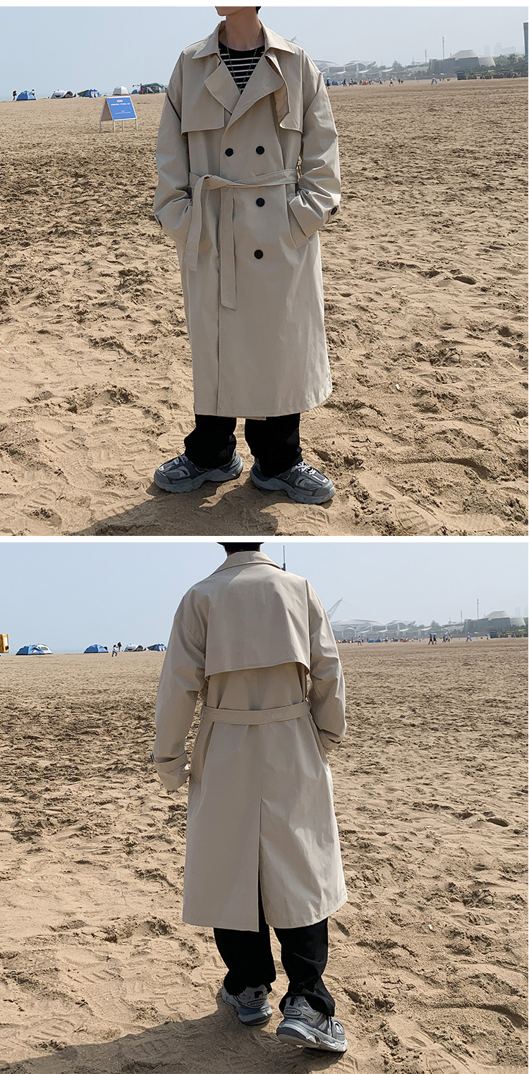 Winter neue lässige dicke zweireihige knielange Windjacke Herren einfarbig plus Größe lose Baumwollmantel_voghion.com