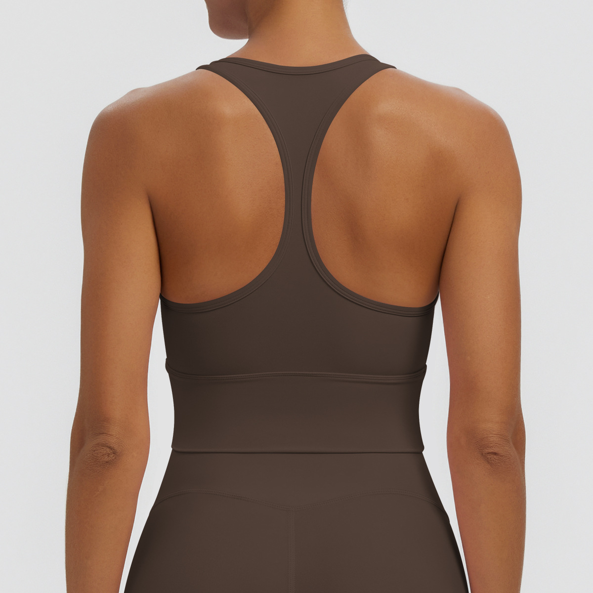 Nuevo transfronterizo sólido I-shaped hermosa espalda apretada ropa interior deportiva transpirable correr fitness yoga chaleco chaleco mujer image 21