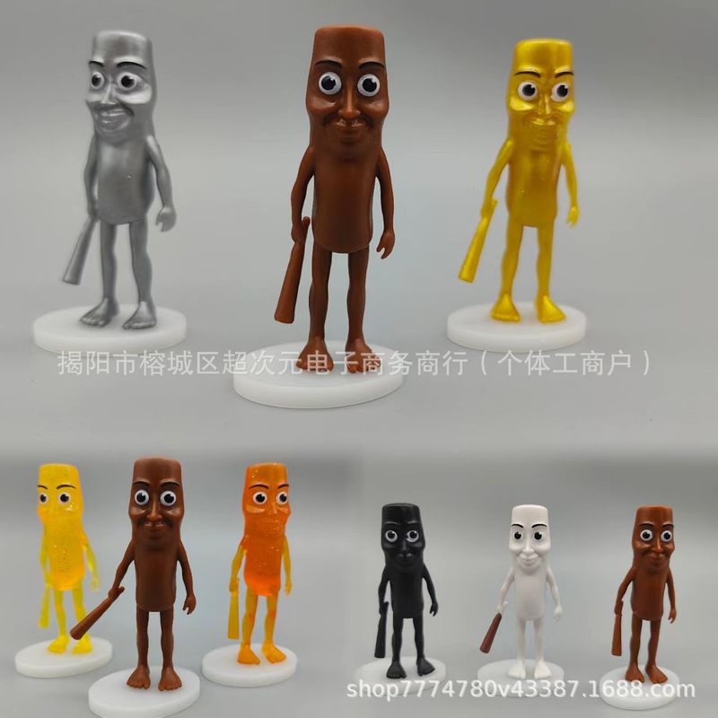 网红跨境外国山海经手办恶搞人物通通通木棍人模型创意公仔摆件批|undefined