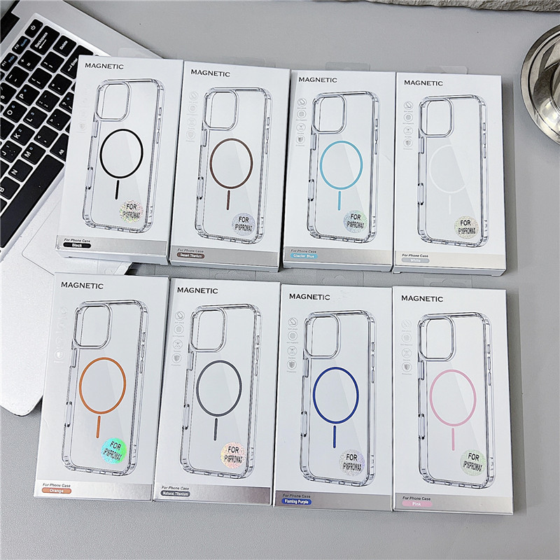 Magnetic Phone Case For Iphone With Wireless Charging Ring_voghion.com