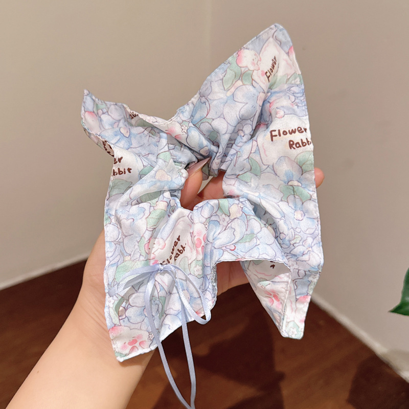 045 синий пасторальный шарф