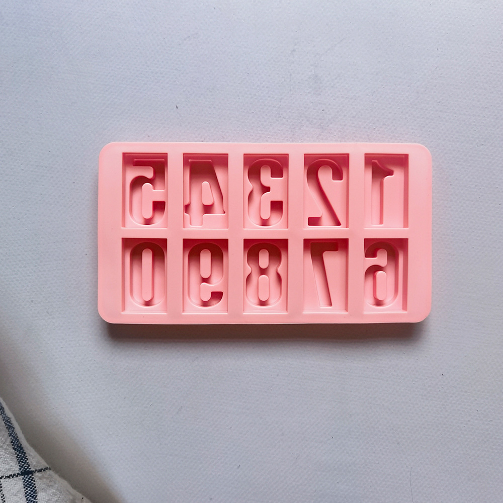 09 chocolate digital 455 molde de silicona para pastel de chocolate molde de pan herramientas de panadería