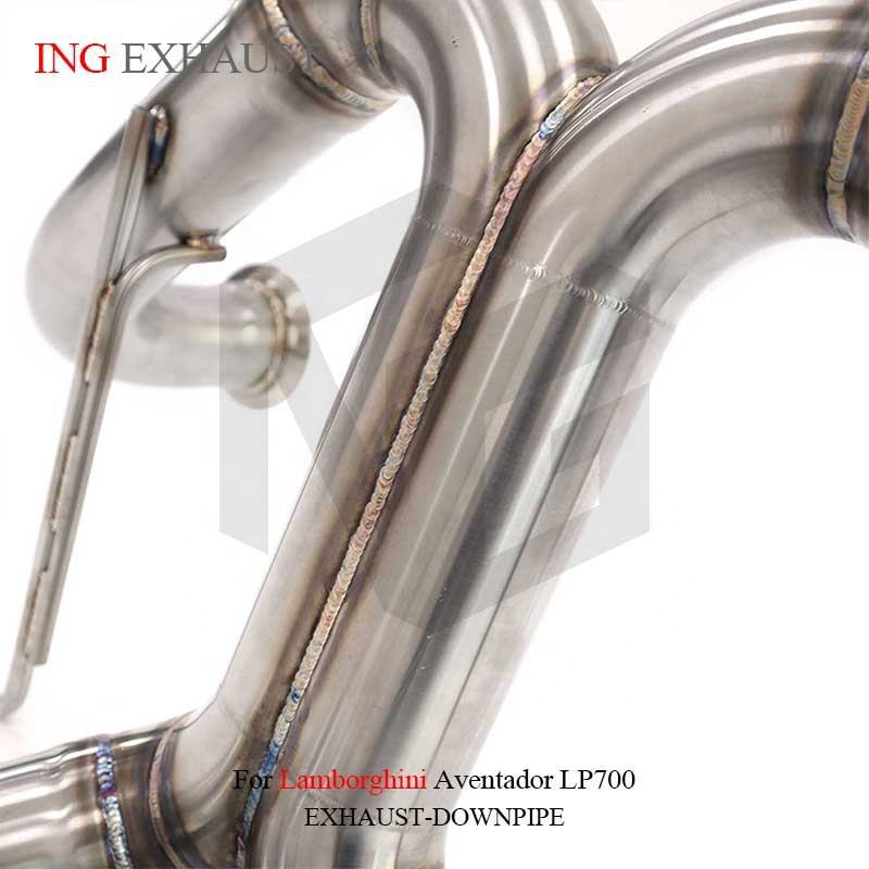 Suitable for Lamborghini Aventador LP700, straight pipe tailpipe with four-tube tailpipe with burnt blue finish