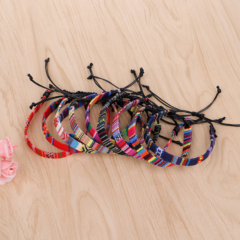 Ethnic Style Geometric Cotton Knitting Unisex Bracelets display picture 4
