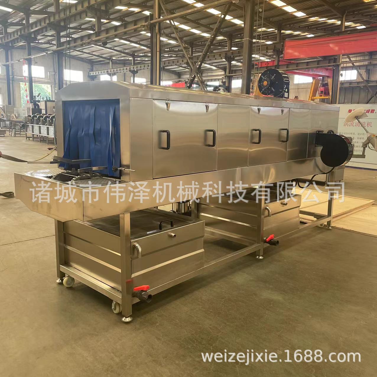 诸城伟泽仓库塑料托盘高压清洗线烘干设备工业地台板喷淋清洗机