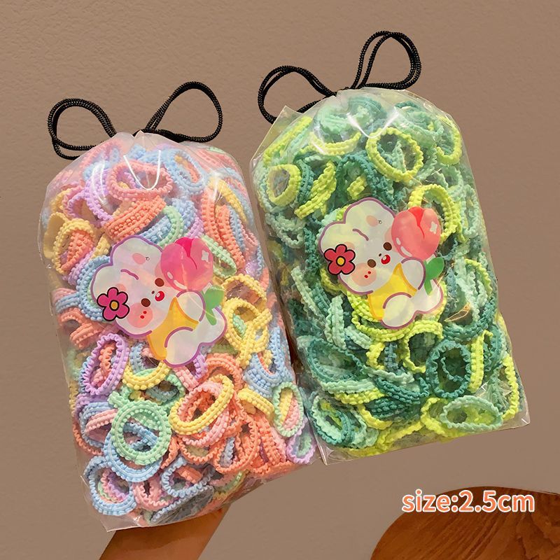 Tocado de cuerda de pelo de las niñas falda ensanchada diadema de tamaño pequeño alta elasticidad de los niños no duele banda de pelo dulce banda de goma bebé