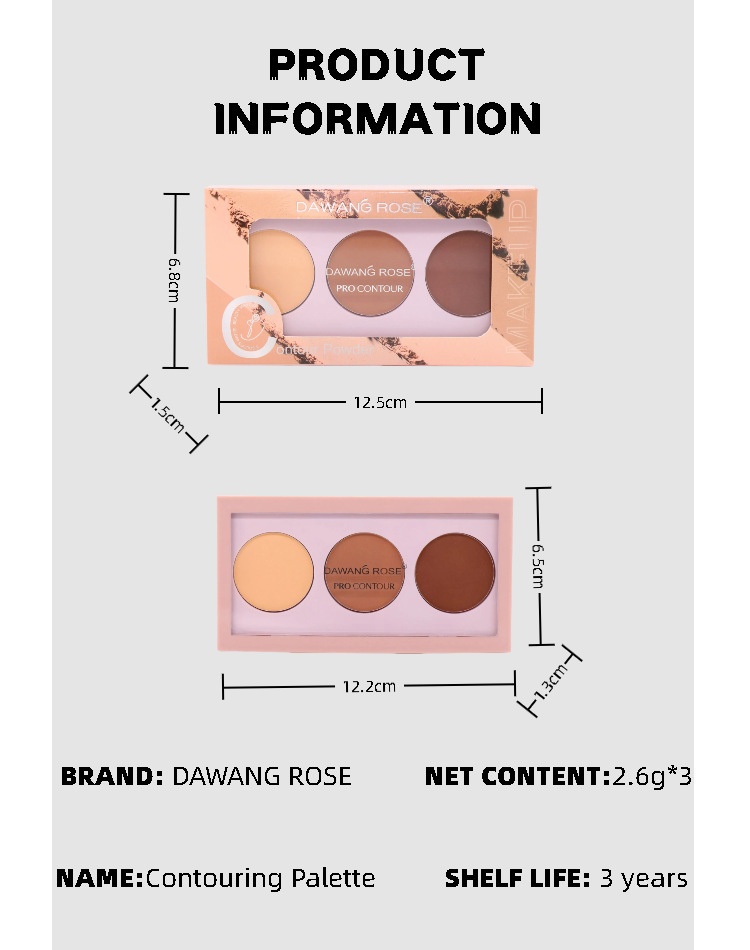 Universal Makeup Palette Highlighter Contour Concealer Set_voghion.com