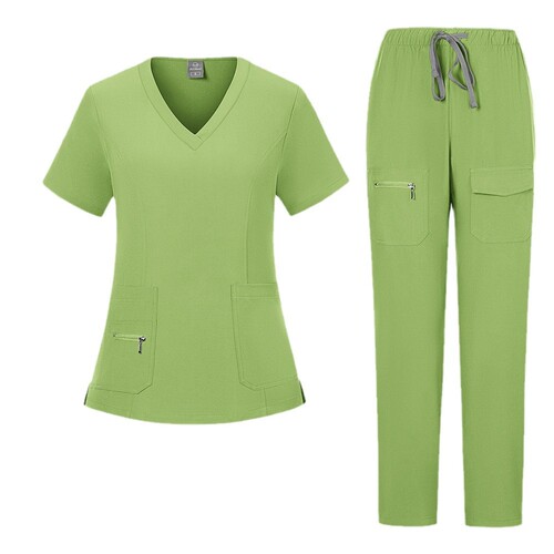 Cross-border short-sleeved pet beauty hospital dentists brush hands and wash clothes set operating room nurse work clothes