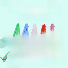 Manufacturer Direct Sales Plastic PP Painting Small Easel Mini Phone Stand Painting Art Triangular Display Stand