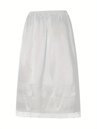 Women's Lace Trim Half Slips Anti Cling Vintage Style