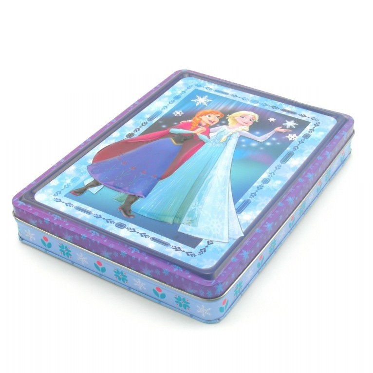 卡通拼图铁盒 长方形铁盒包装 铁盒生产厂家 收纳铁盒