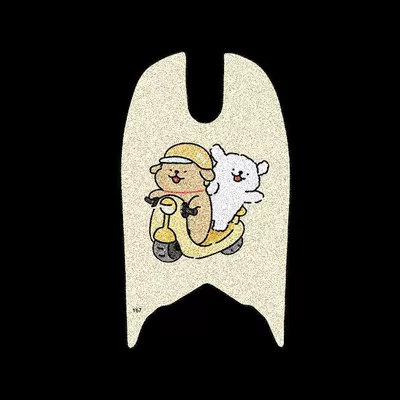 Electric vehicle foot mat Vehicle Foot Pads, Battery Vehicle - yadi-x5-beige-ride-dog