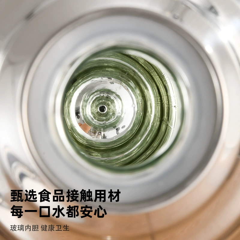 Thermos stainless steel, glass teapot, capacious liner for home use for elementary school students