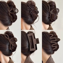 发量多发夹女大号鲨鱼夹子头饰2025新款后脑勺盘发抓夹高级感发卡