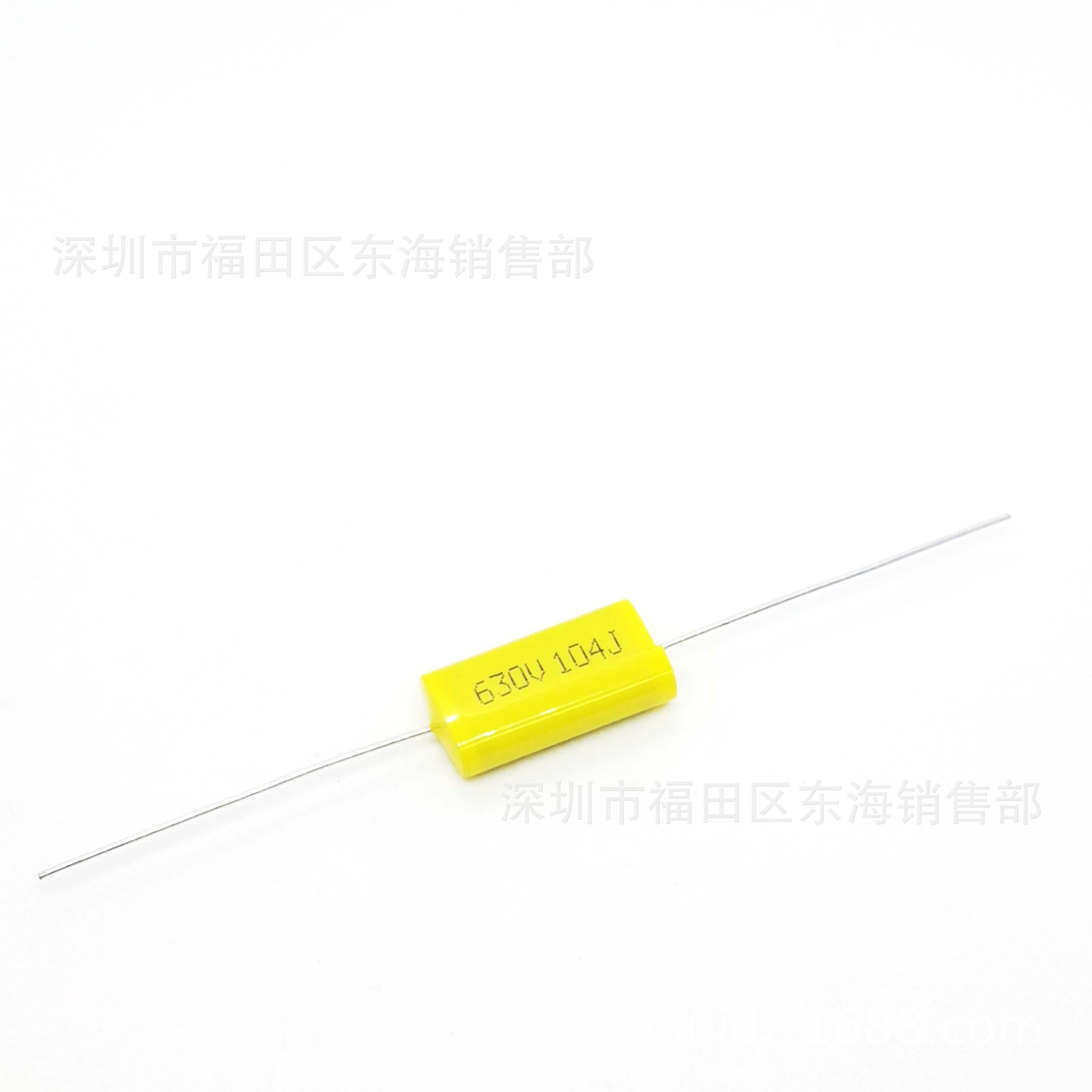 轴向无感音频电容 104 630V 0.1uF 穿心电容 扁平型