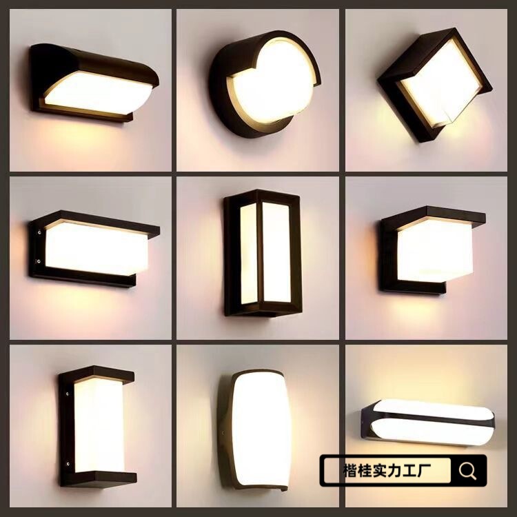 Outdoor Waterproof Door Entrance Modern Corridor Aisle Exterior Wall Door Balcony Yard Lighting Outdoor Terrace Wall Lamp