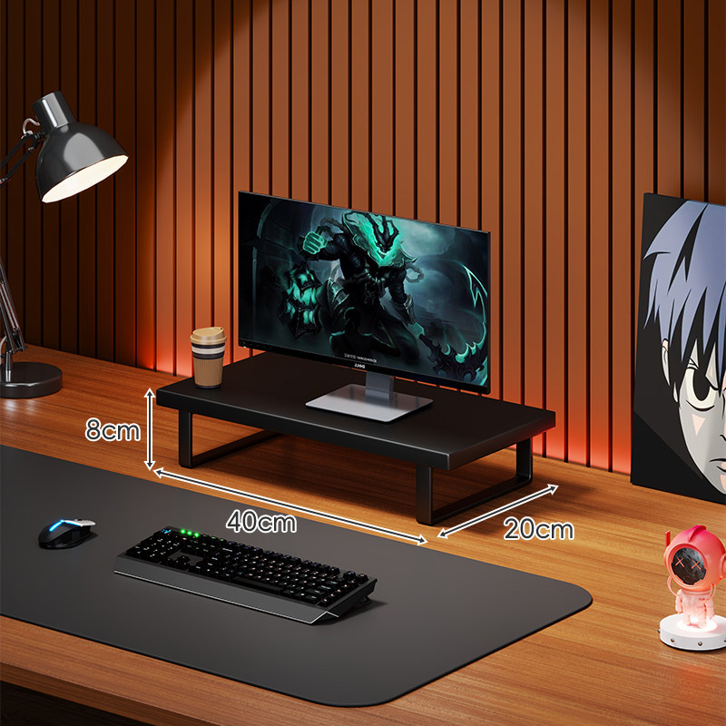 Soporte Elevador para Monitor de Computadora de Madera Organizador para Escritorio
