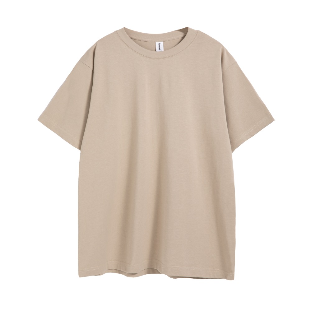 AG260 g 32 camisetas pesadas de algodón puro con hombros caídos, camiseta de manga corta de marca de moda suelta de gran tamaño personalizada