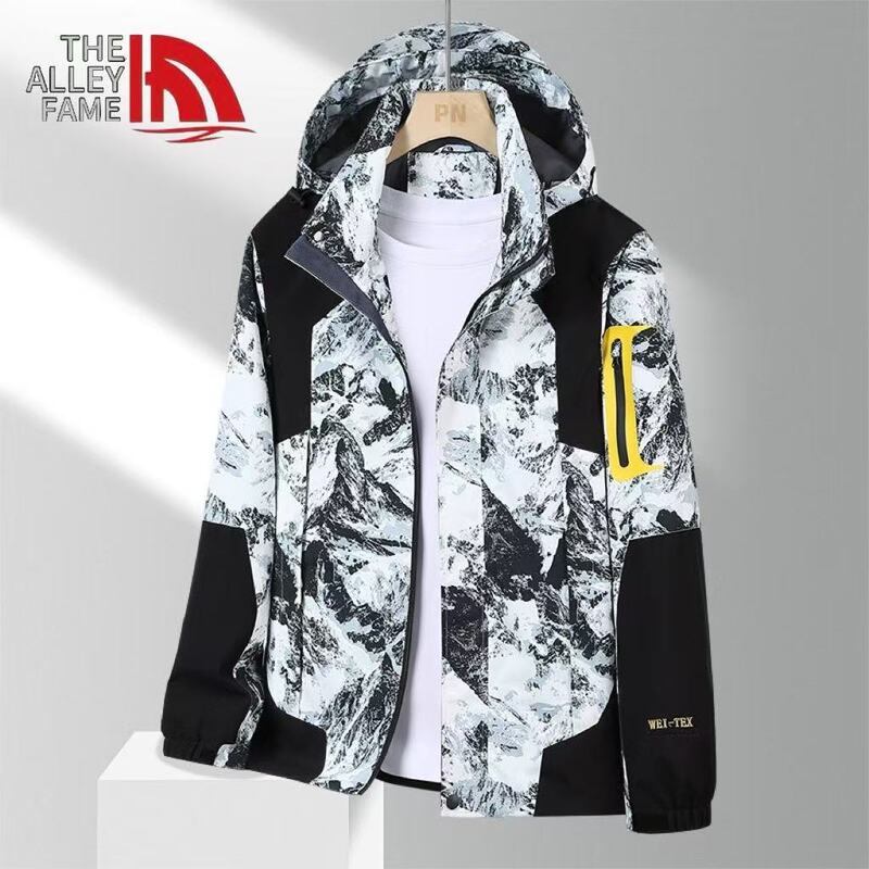 Outdoor single-layer jacket men's camouflage spring and autumn casual jacket waterproof windproof women's jacket mountaineering clothing group purchase fashion Outdoor single-layer jacket men's camouflage spring and autumn casual jacket waterproof windproof women's jacket mountaineering clothing group purchase fashion