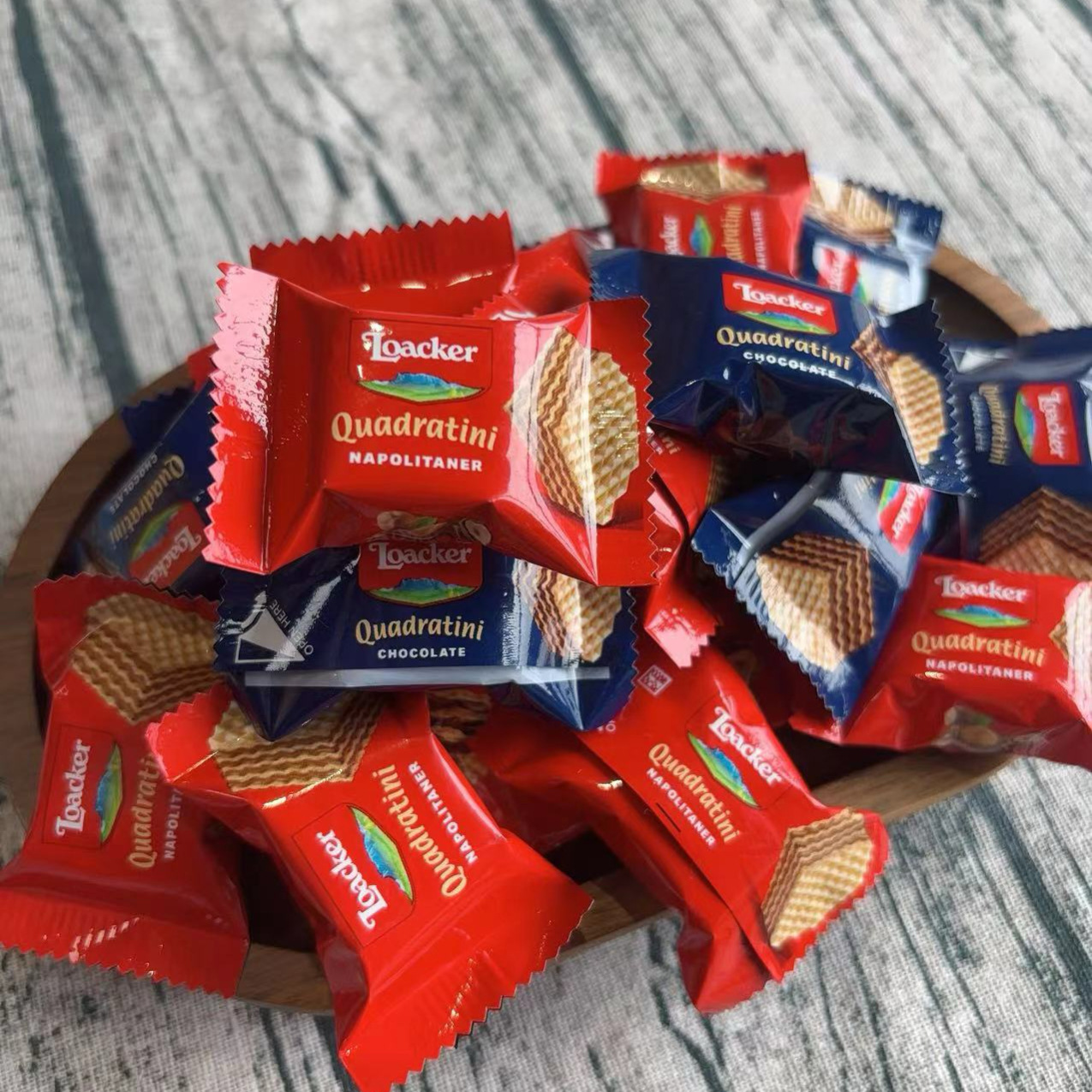 【现货】Loacker意大利进口莱家3.5g威化饼干结婚喜糖小零食批发