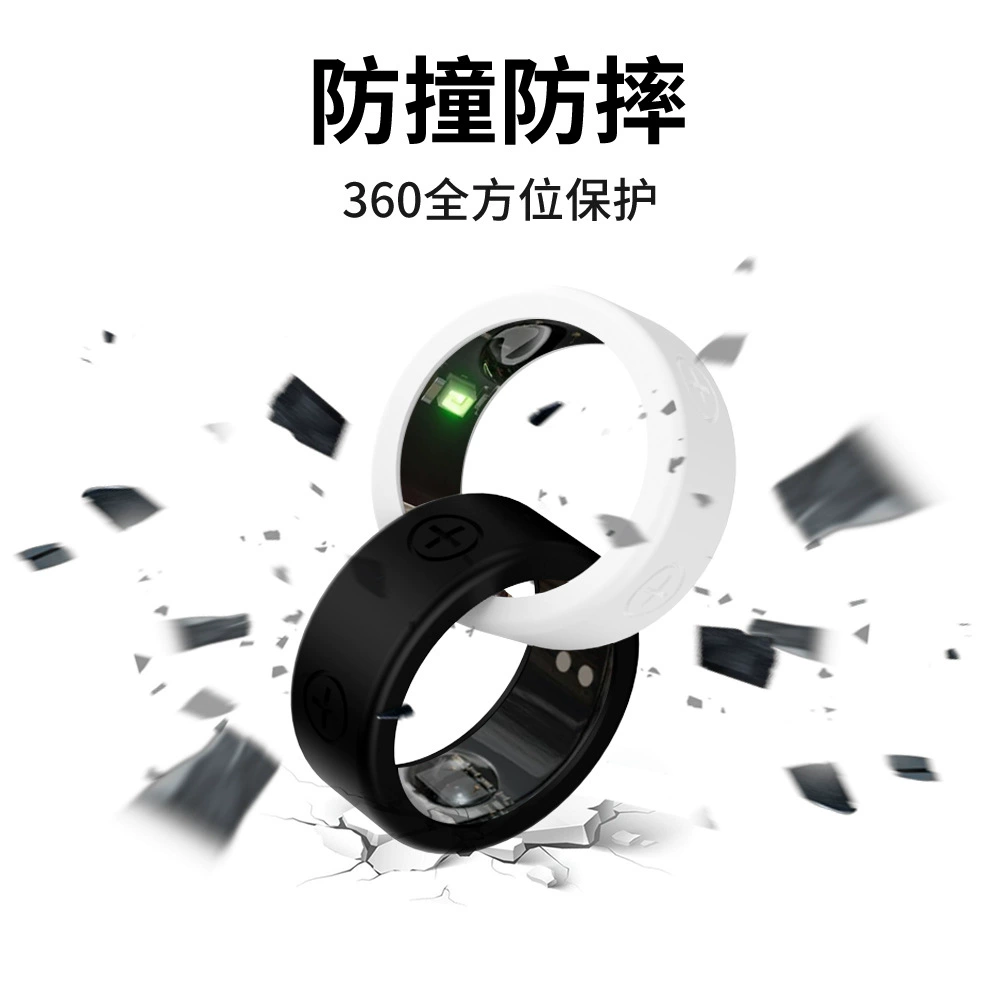 Подходящий чехол для умного кольца Oura Ring Gen 3, мягкий силиконовый защитный корпус увеличенного размера, антивандальный