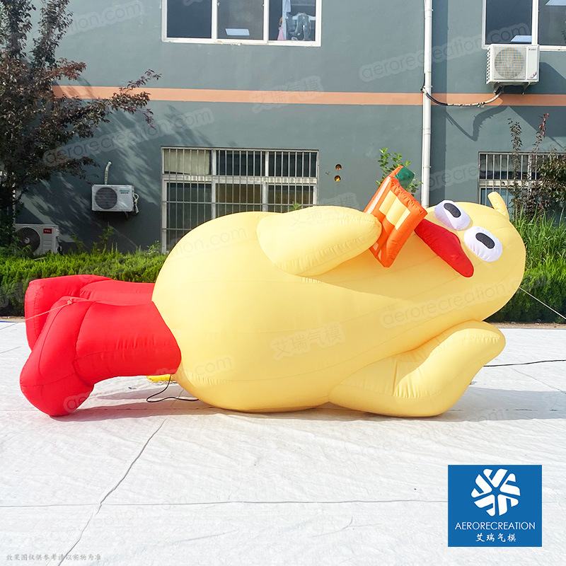 【厂家直销  批量发货】长3m 鸭子气模游戏造型活动卡通美陈可爱