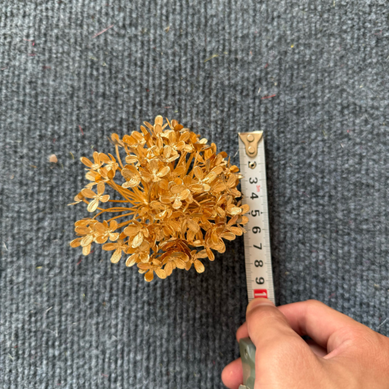 金色尤加利仿真花 新年客厅摆件装饰福桶银杏叶金色系年宵花批发|undefined
