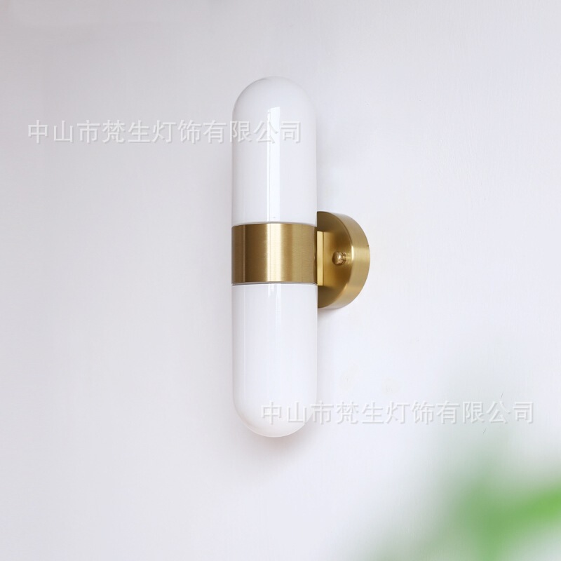 American Retro Minimalist Bathroom Mirror Front Light, Washroom Vanity Lamp, Bedroom Bedside Mural Wall Lamp