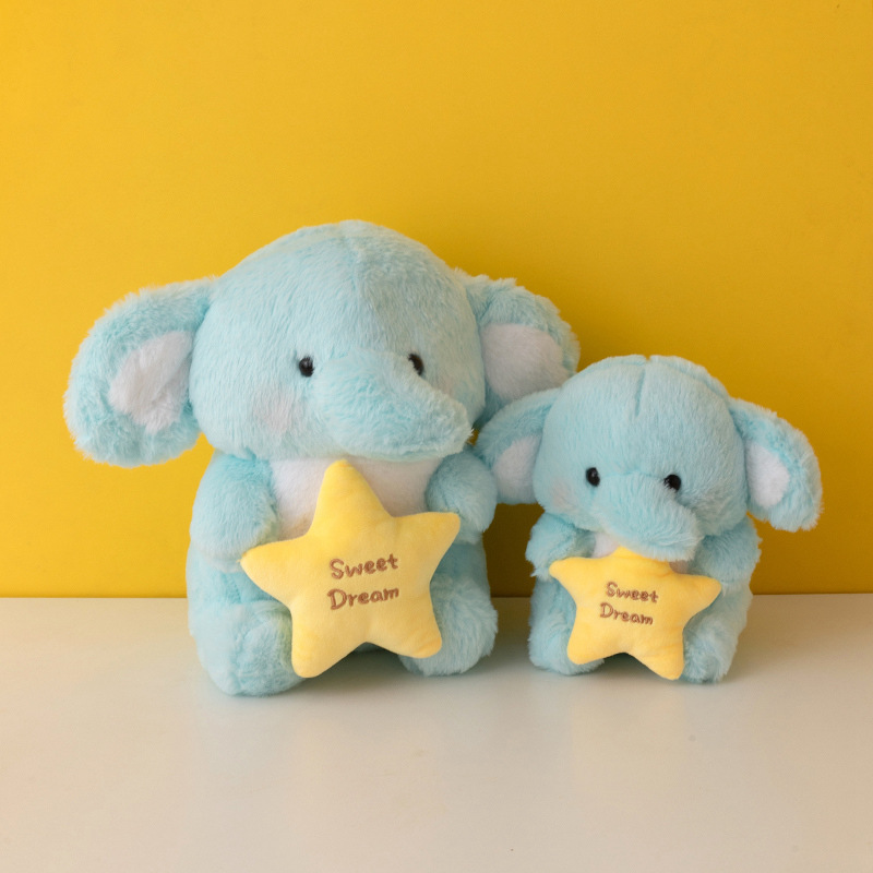 Nuevo buen día elefante juguete de peluche acompañado muñeca tranquilizadora muñeca agarrar muñeca decoración del hogar